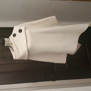 LeModa WHITE / IVORY  WOMEN'S Soft  PONCHO